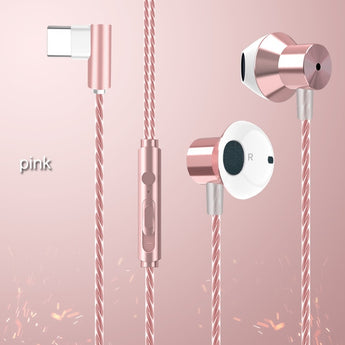 Metal Corded Headset wired Earphone Gaming WIred Headphone